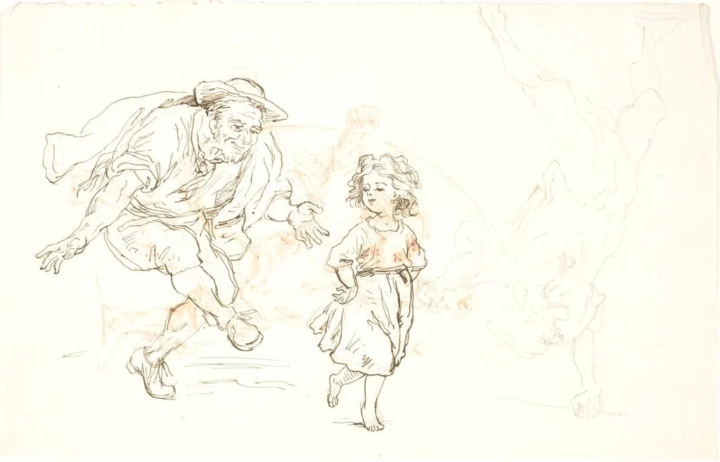 an elderly man dancing