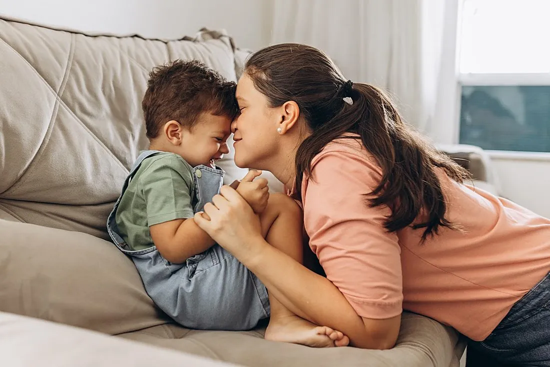 a mother and her son